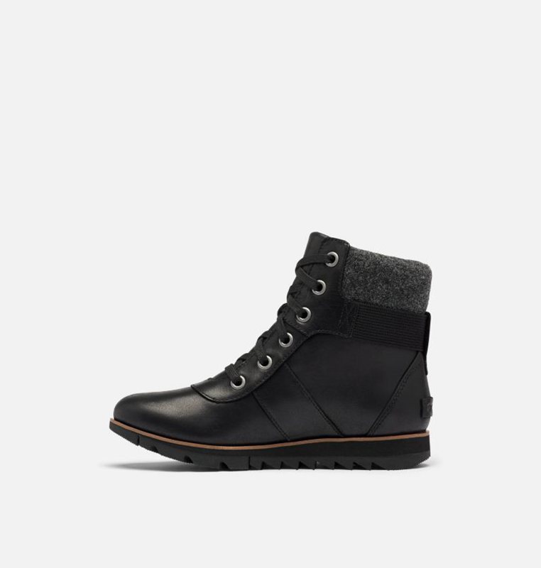 Sorel Dam Snörstövlar Svarta - Harlow™ Conquest Låga - WAL-468795
